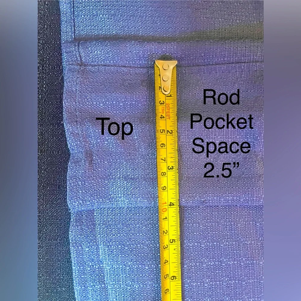 Window Panel Solid Sky Blue 84”x 27.5” Rod Pocket NEW